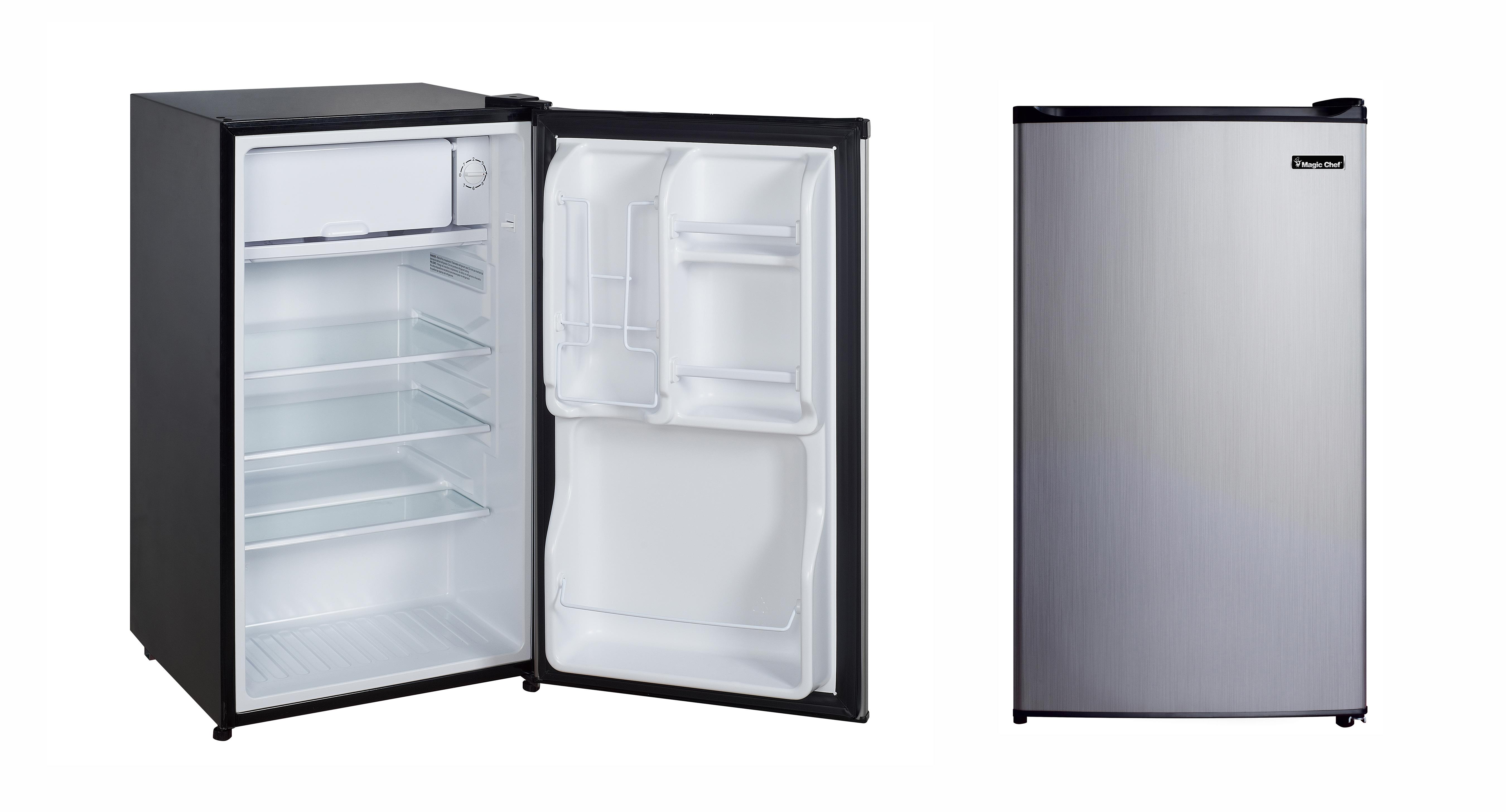 3.5 Cu. Ft. Refrigerator - Stainless Look