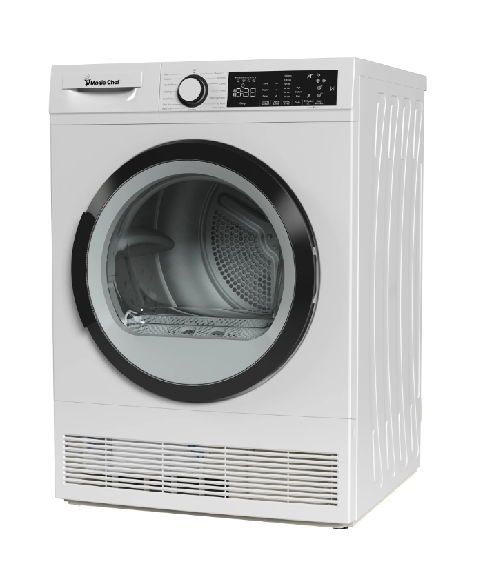 4.0 cu. ft. Ventless, Condensing Front Load Stackable Electric Dryer, 24 in. in White