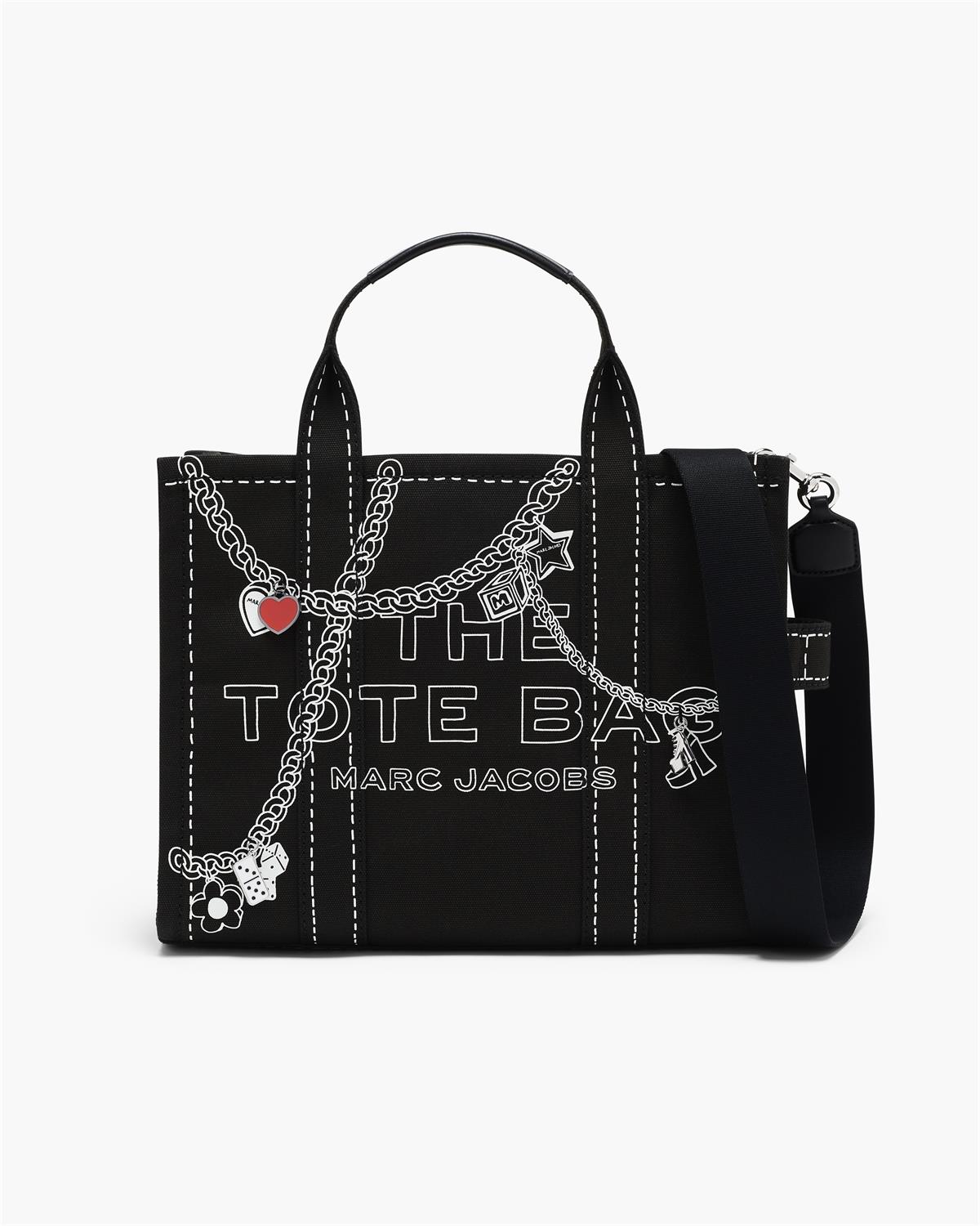 The Trompe L'Oeil Charm Canvas Medium Tote Bag