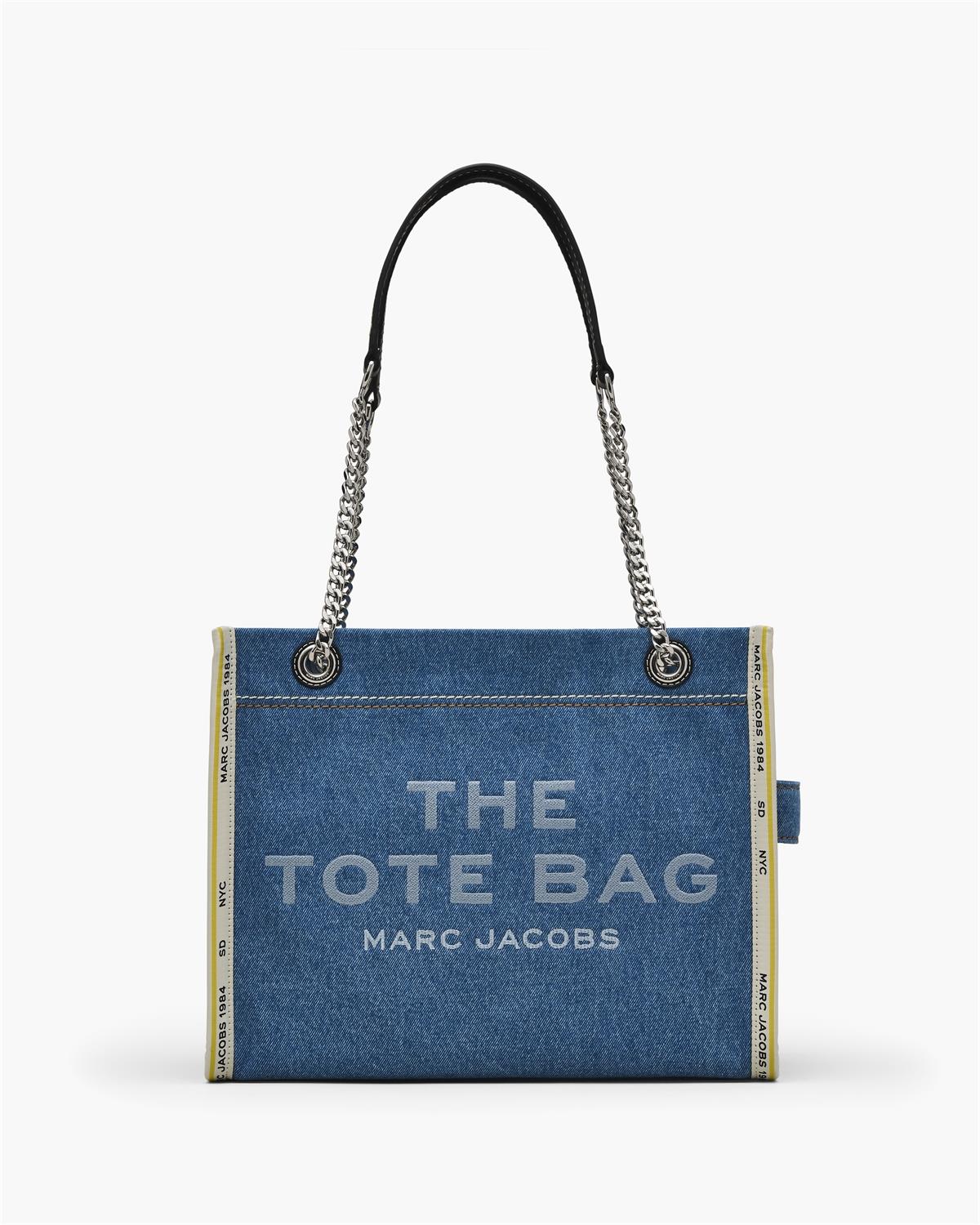 The Denim Chain Medium Tote Bag