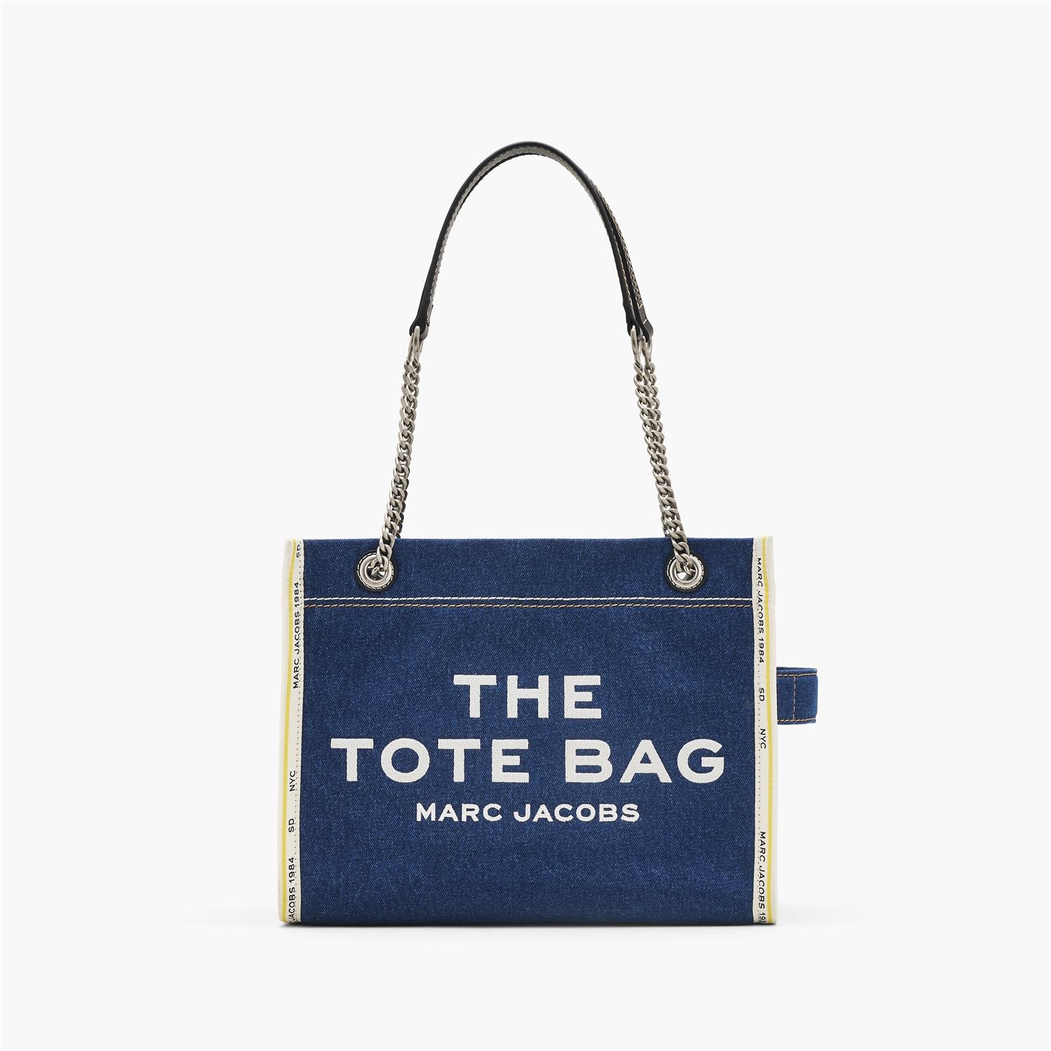 The Denim Chain Medium Tote Bag