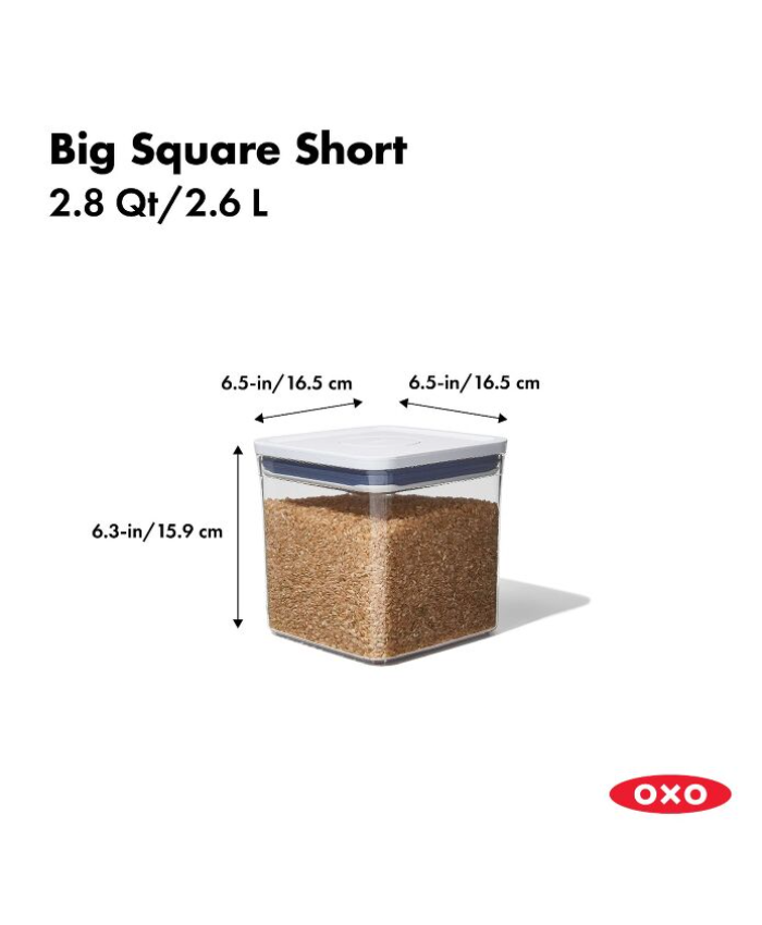 POP Container - Big Square Short (2.8 Qt.)