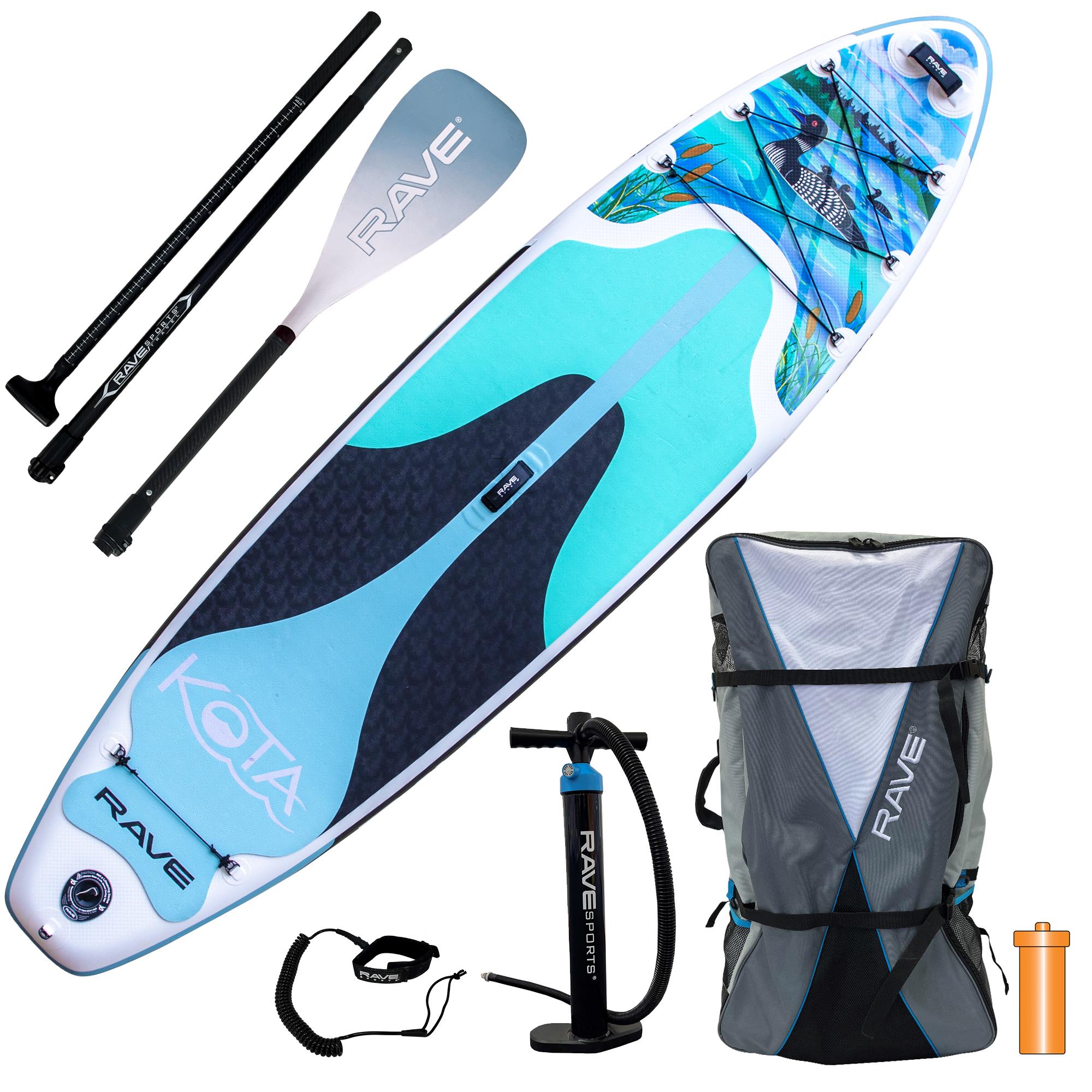RAVE Sports - KOTA Loon 10.5-Foot Inflatable Paddle Board Package