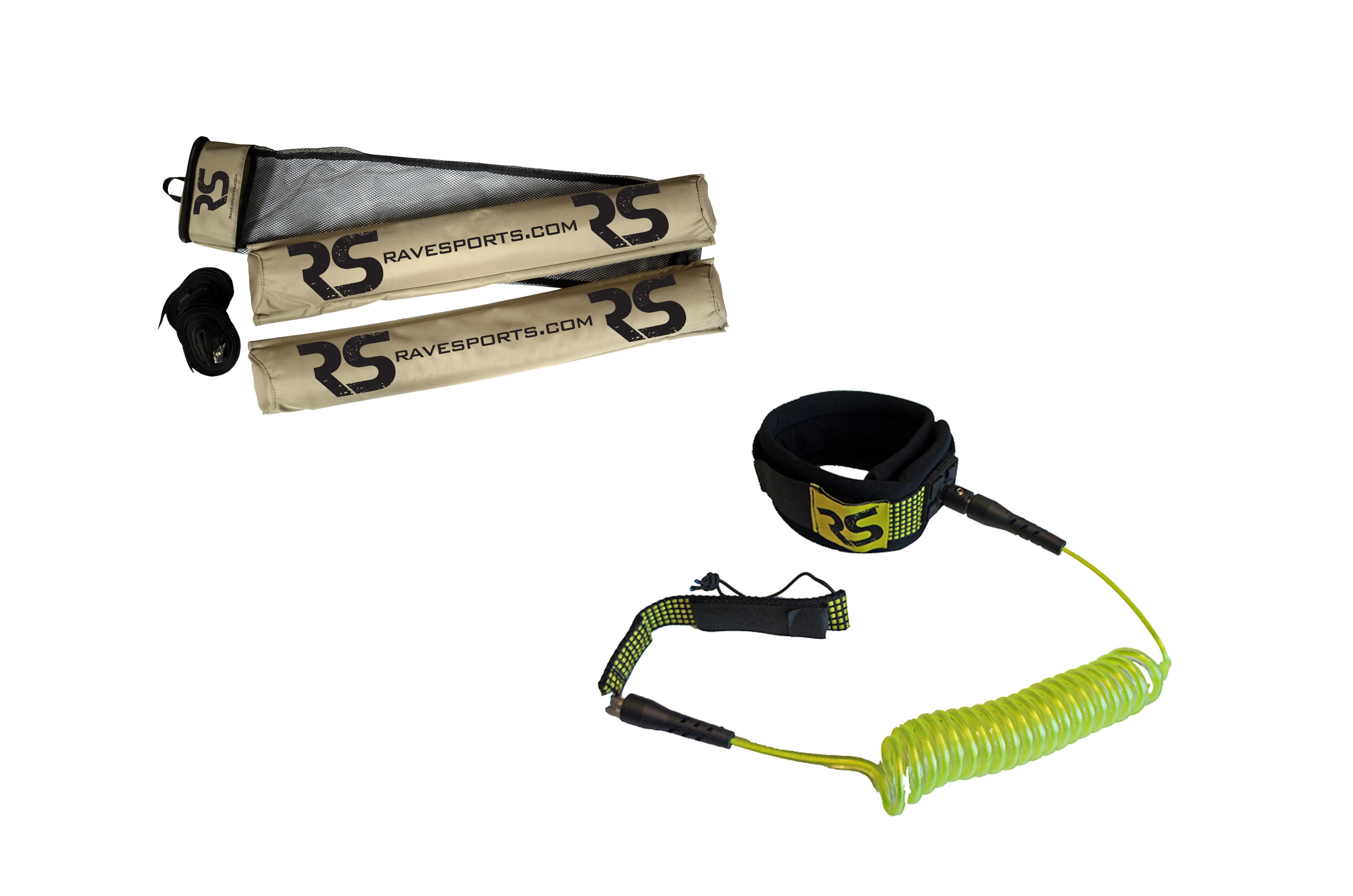 RAVE Sports - 28-Inch SUP Round Roof Pads W/SUP Leg Leash