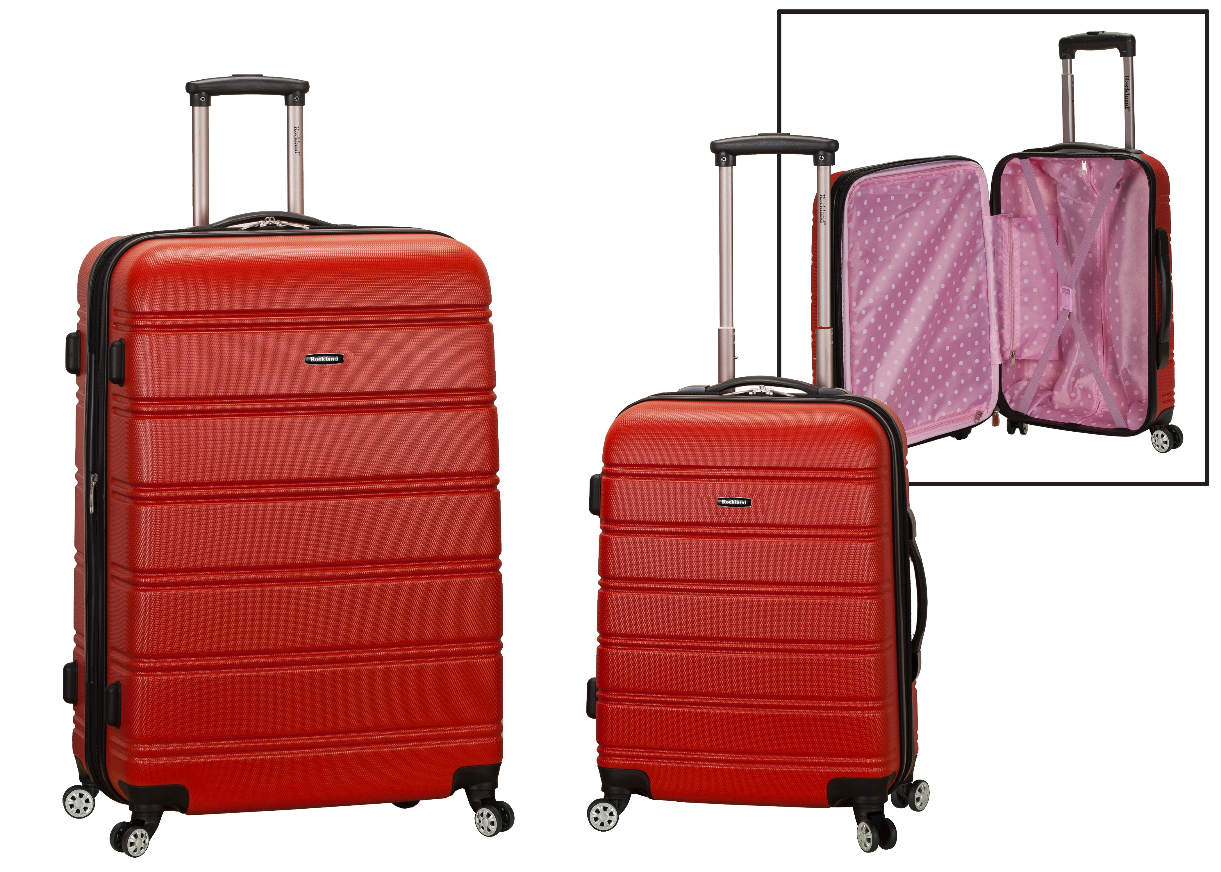 Melbourne, 2 Pc. Luggage Set - Red