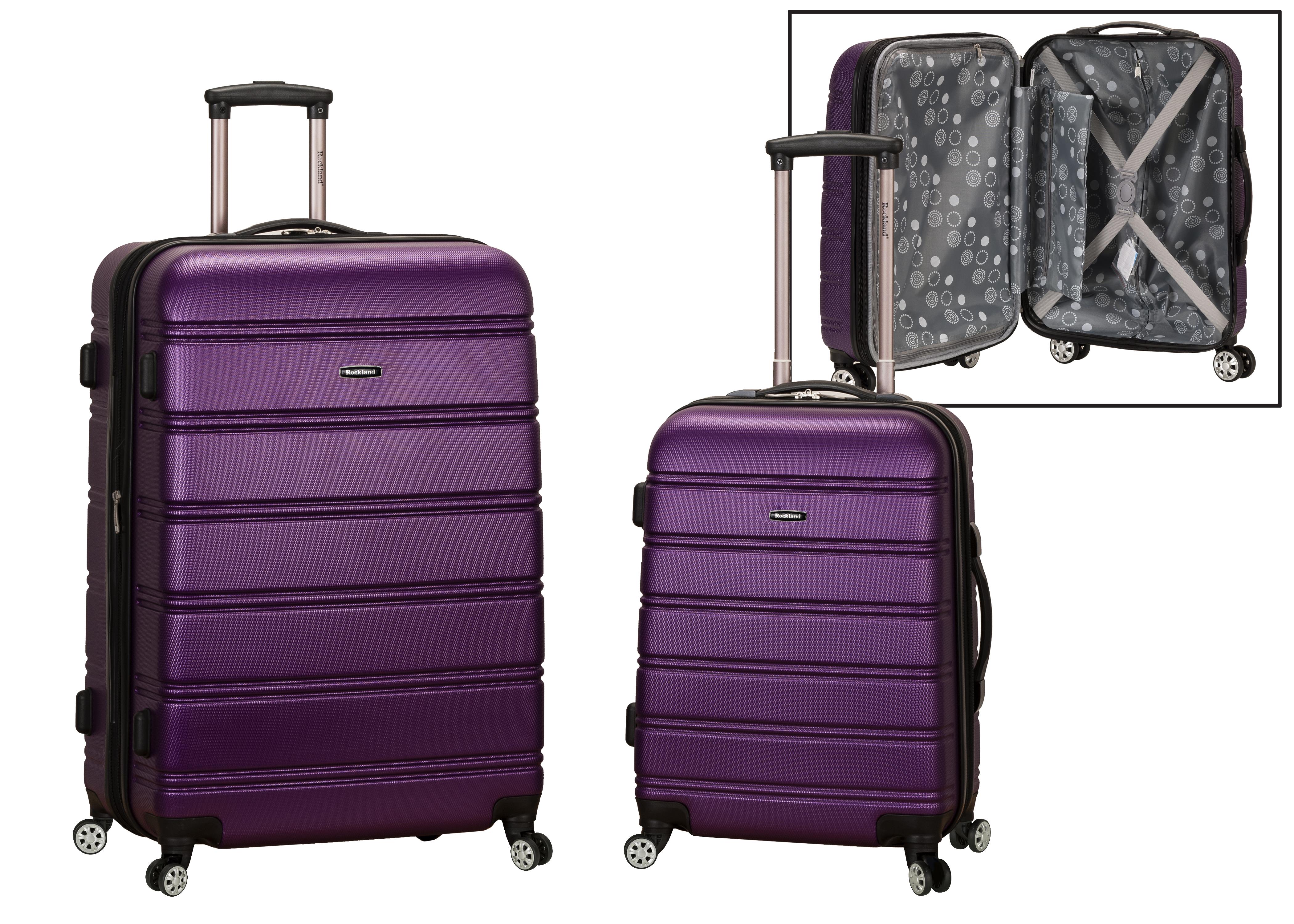Melbourne, 2 Pc. Luggage Set - Purple