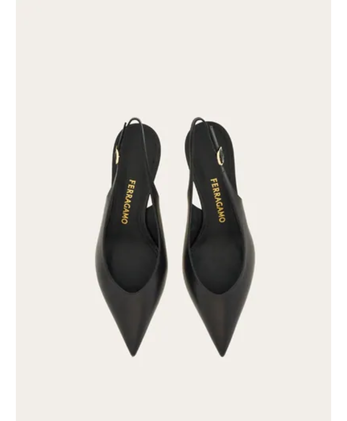 S-shaped Heel Slingback