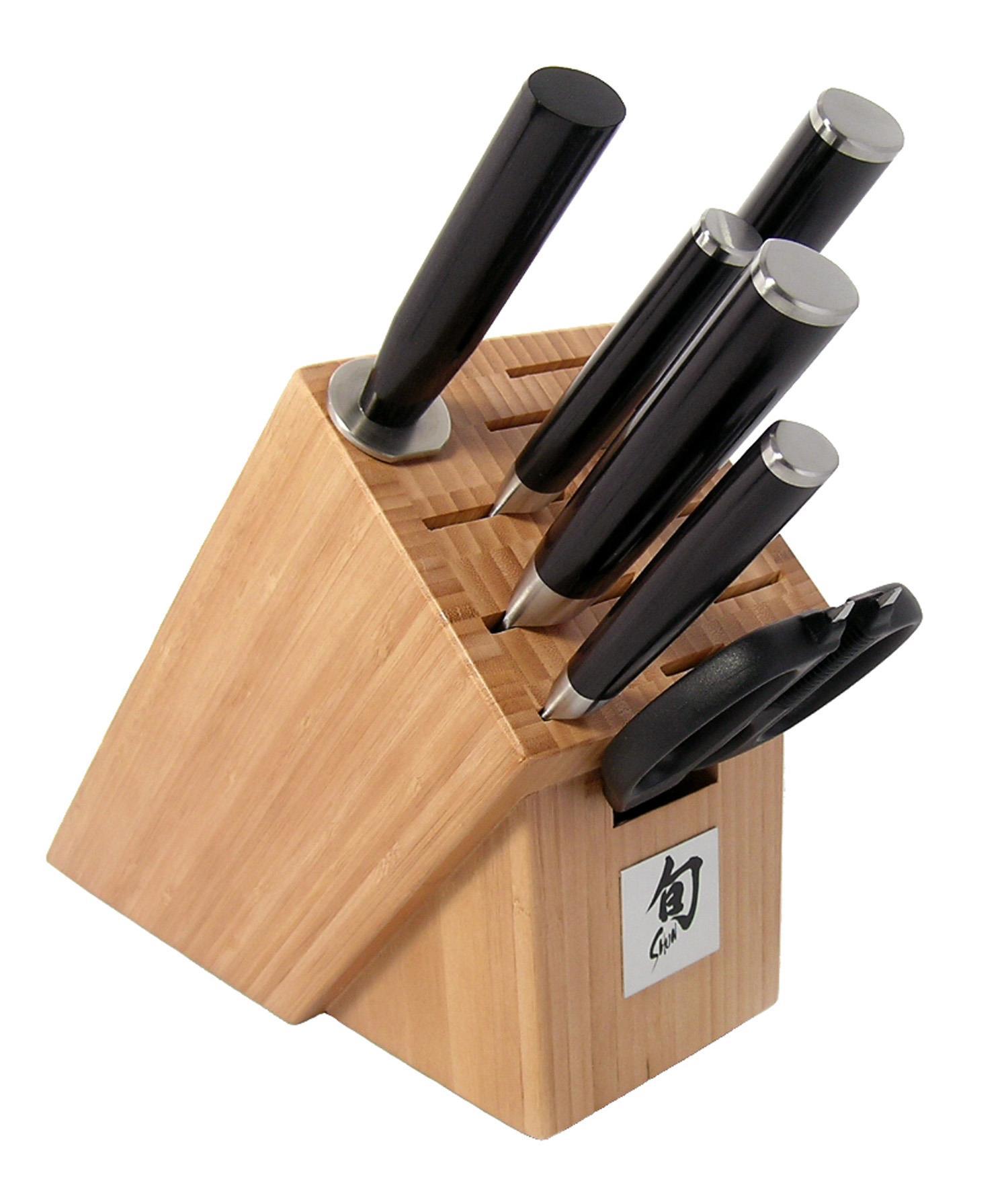 Shun Classic 7-Piece Essential Set In Bamboo Block