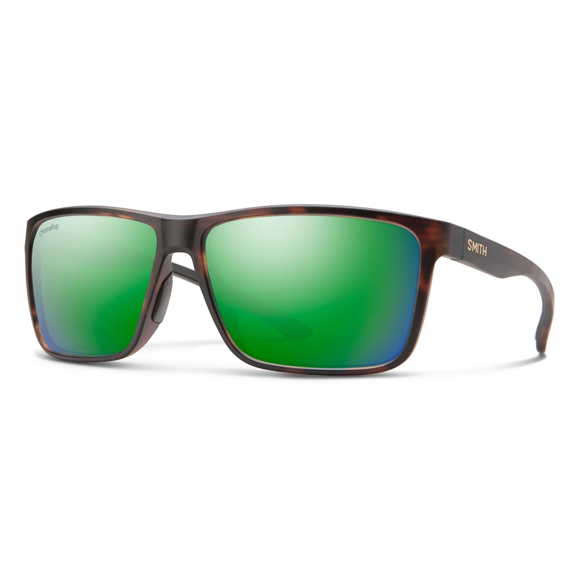 Smith - Riptide Sunglasses - (Frame) Matte Tortoise; (Lens) Green Mirror