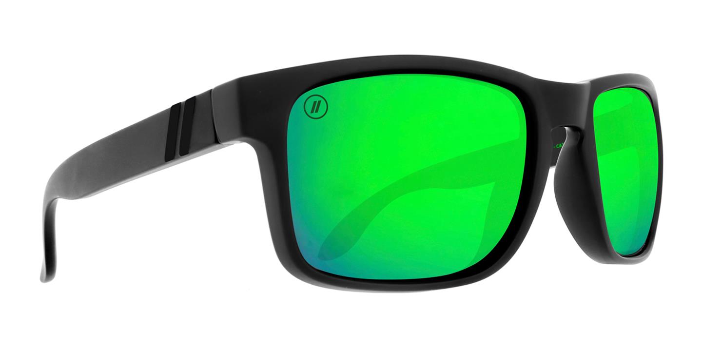 Blenders - Canyon Celtic Light Sunglasses - (Frame) Black; (Lens) Green Mirror