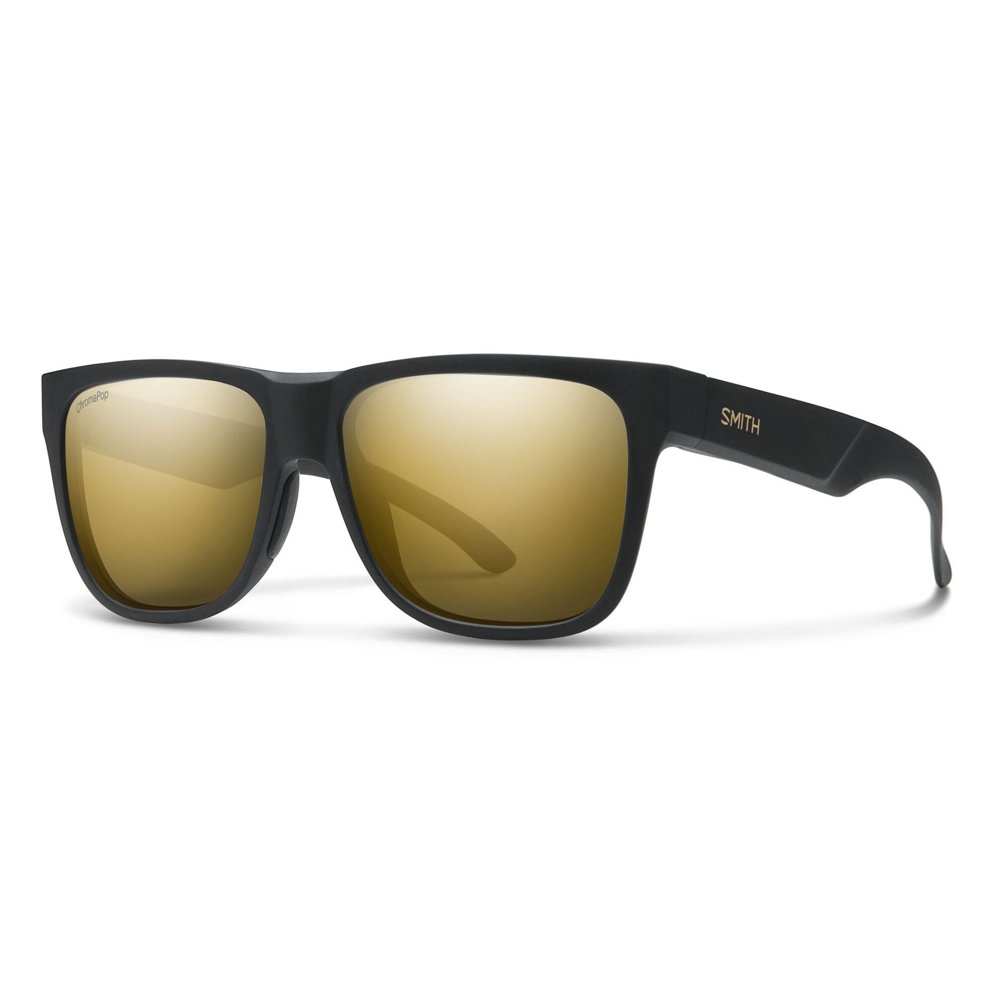 Smith - Lowdown 2 Sunglasses - (Frame) Matte Black Gold; (Lens) Black Gold Mirror