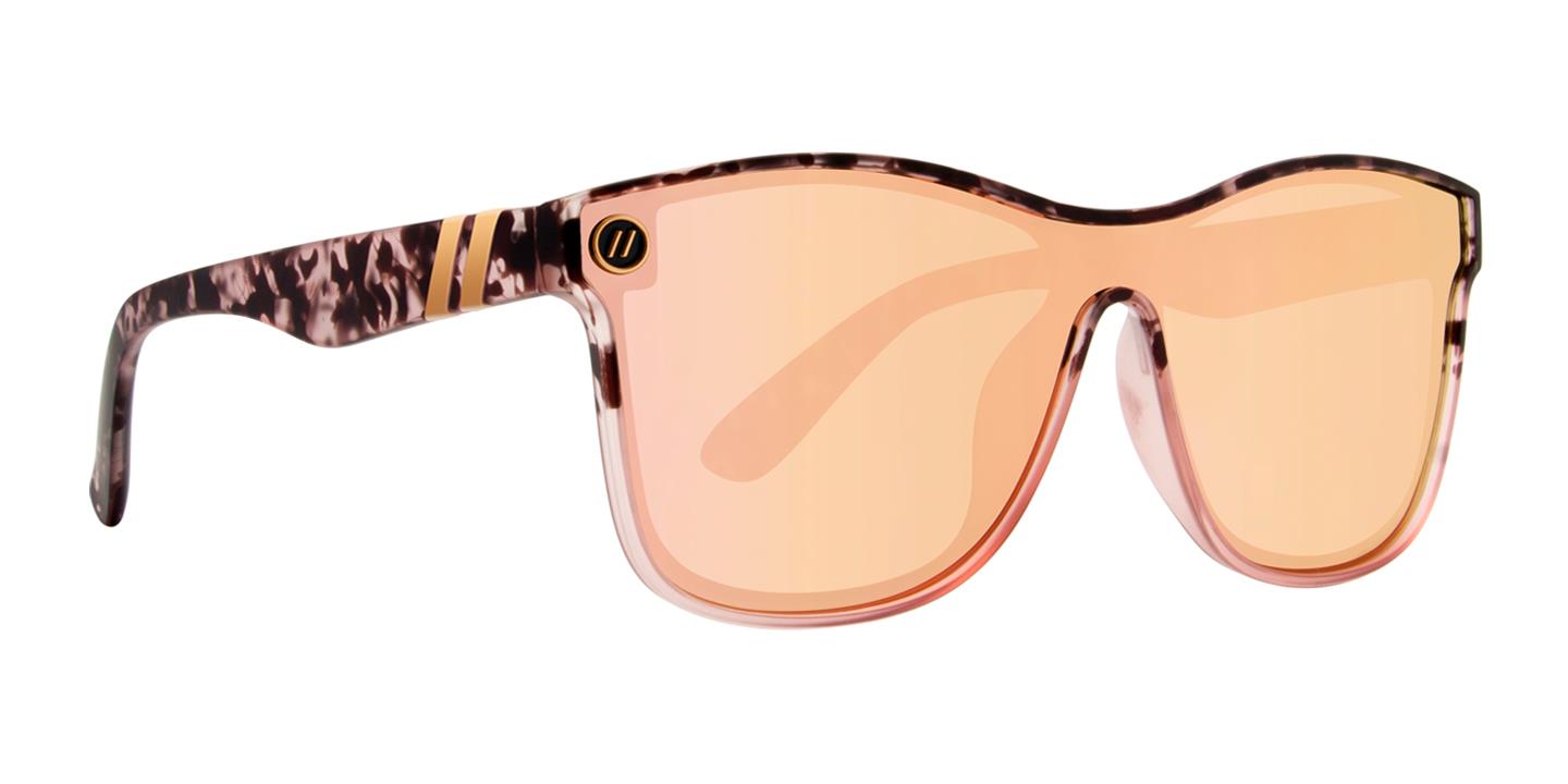 Blenders - Millenia X2 Lion Heart Sunglasses- (Frame) Matte Crystal Peach Tortoise; (Lens) Champagne