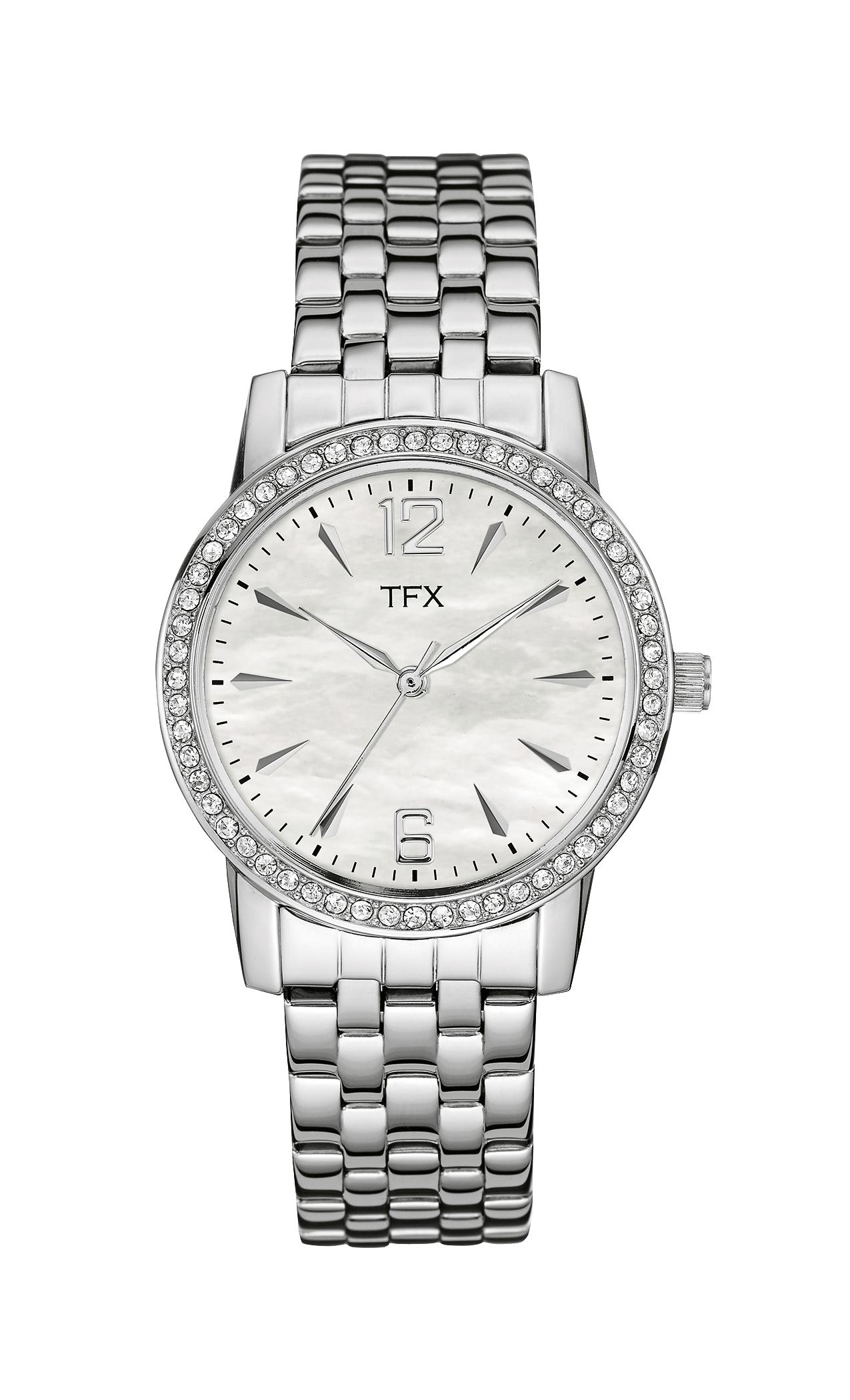 Ladies' Crystal Silver Bracelet Watch