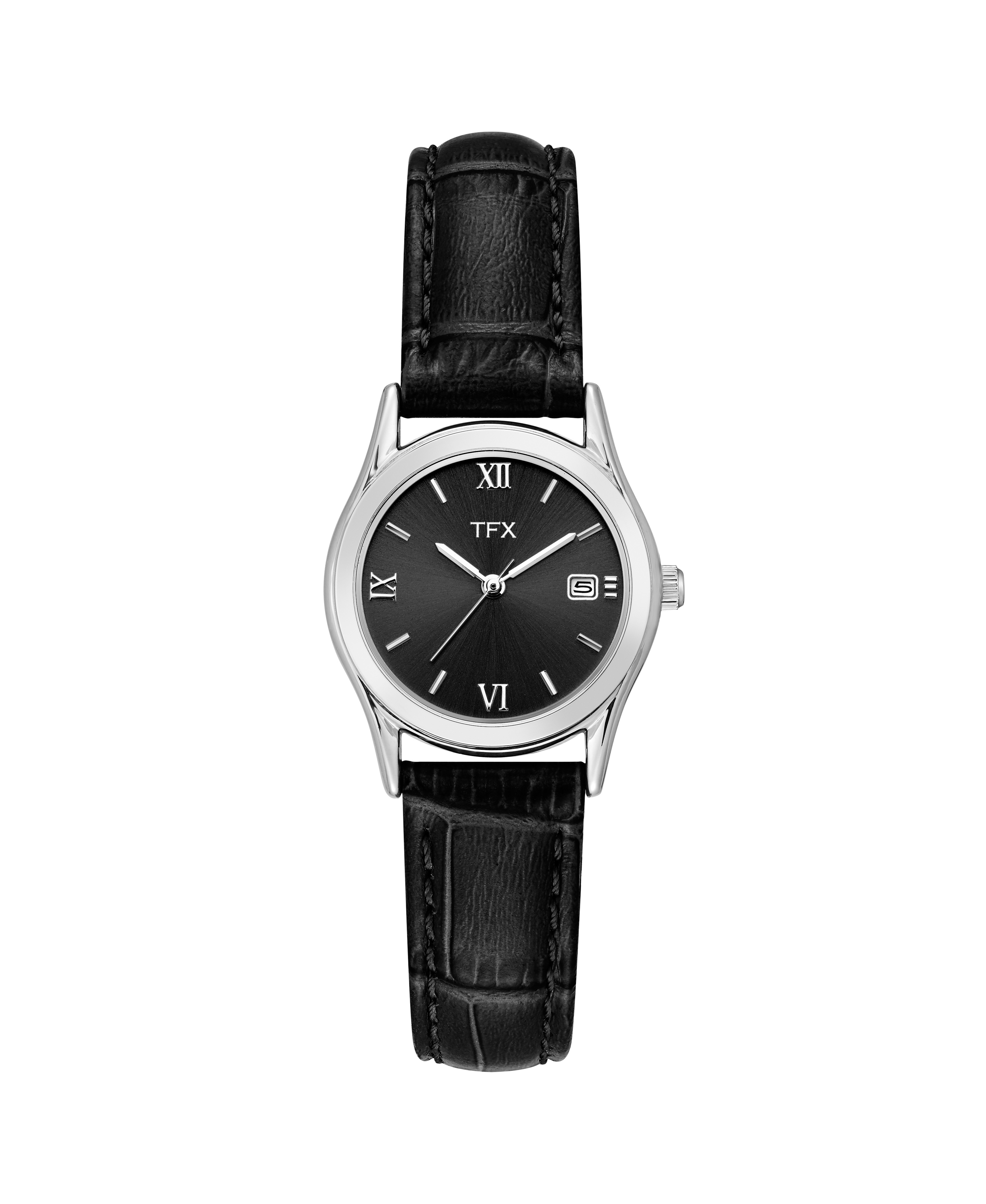 Ladies' Black Strap Watch