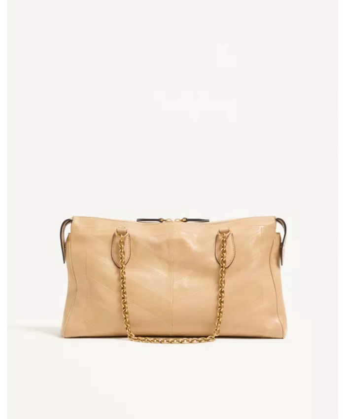 Valentino Garavani Panthea Shoulder Bag In Nappa Leather With Chevron Pattern