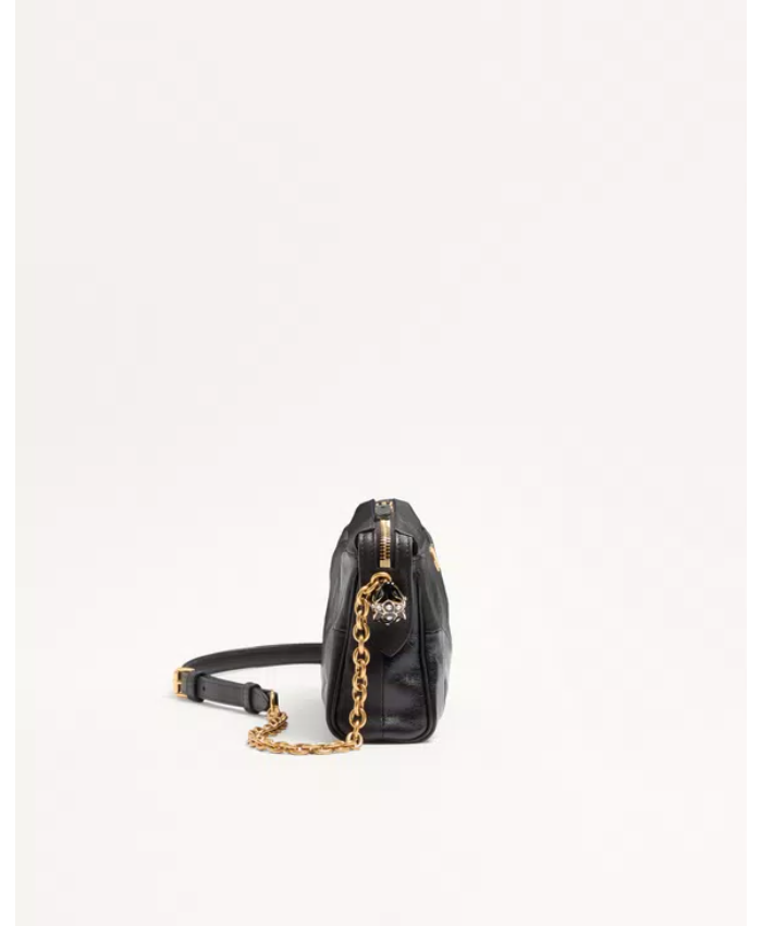 Valentino Garavani Panthea Small Shoulder Bag In Nappa Leather With A Chevron Pattern