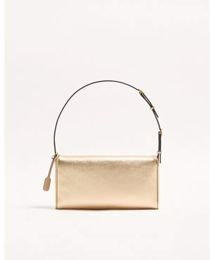 Valentino Garavani DeVain Small Shoulder Bag In Laminated Nappa Leather