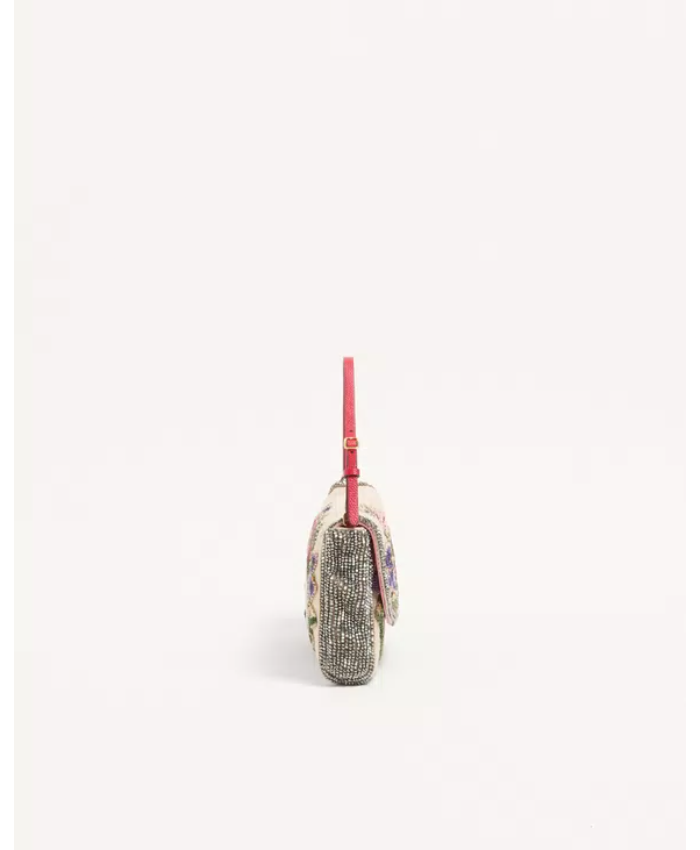 Valentino Garavani DeVain Embroidered Small Shoulder Bag