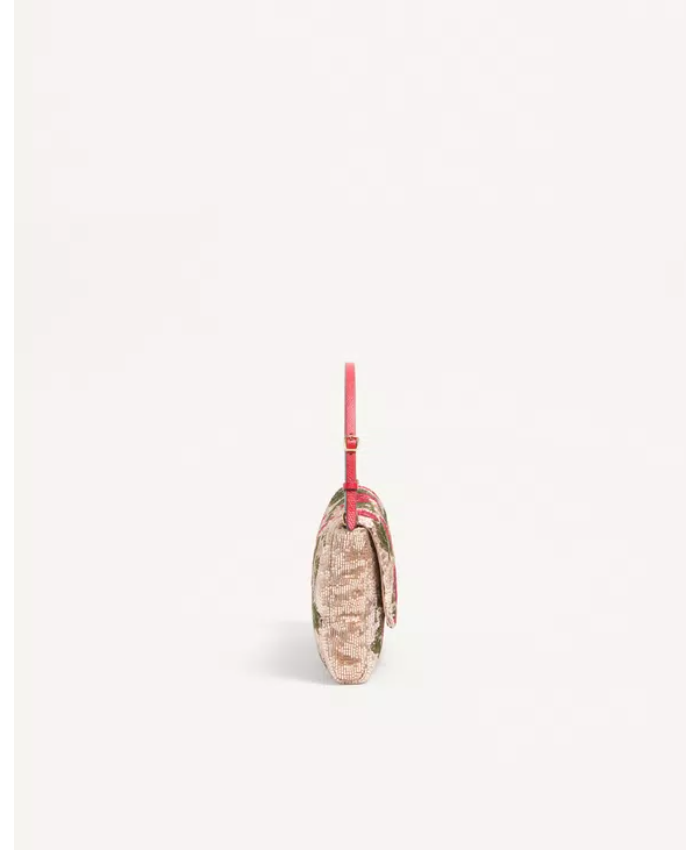 Valentino Garavani DeVain Embroidered Small Shoulder Bag