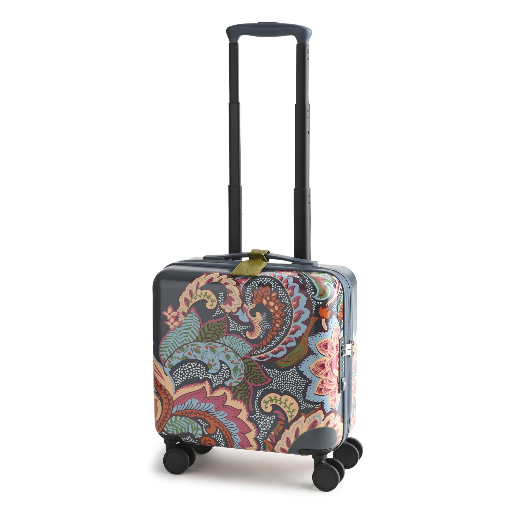 Mini Adair Spinner -Leaf Me Not Paisley Dark Slate-Hardside Luggage