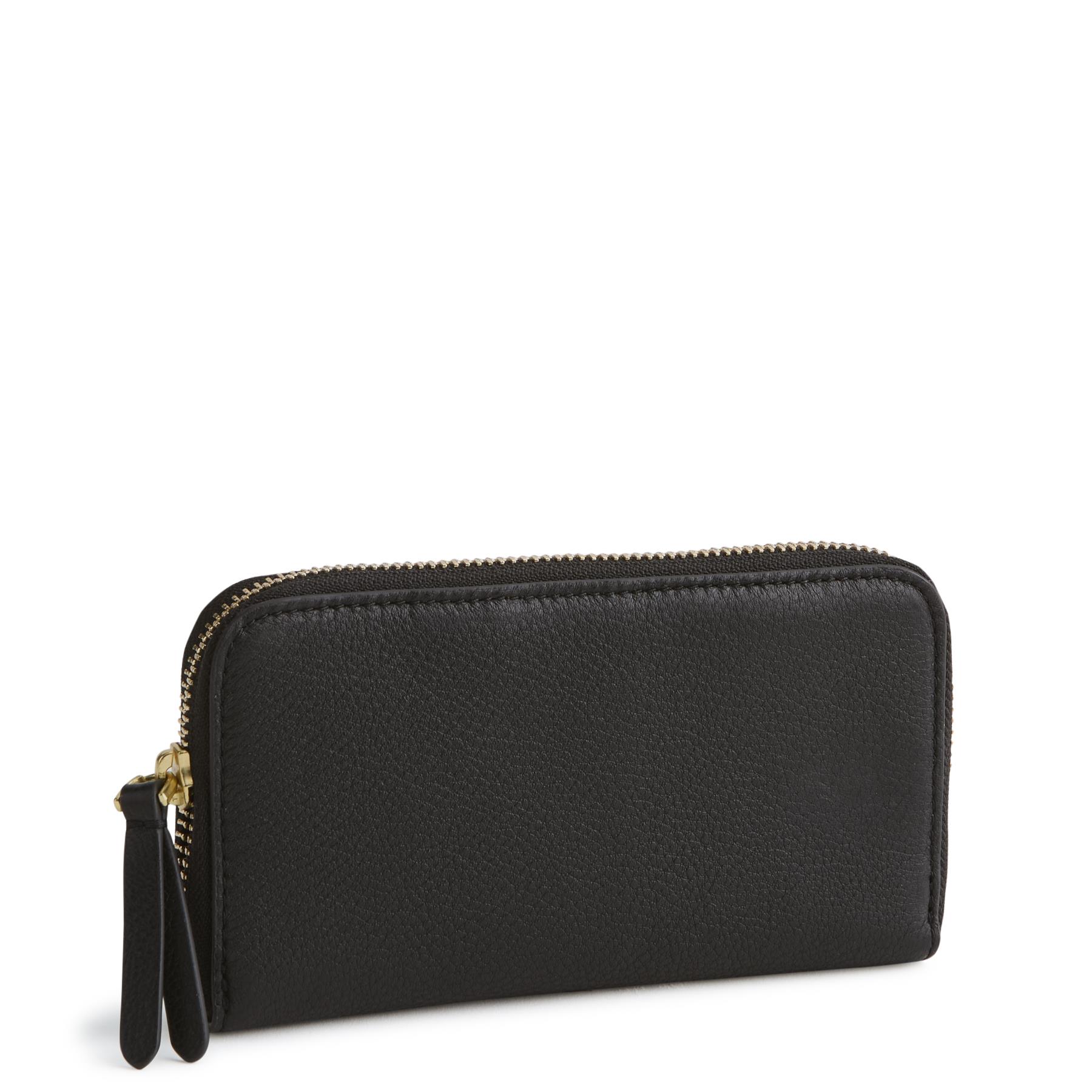 Medium Continental Wallet - Moonless Night-Leather