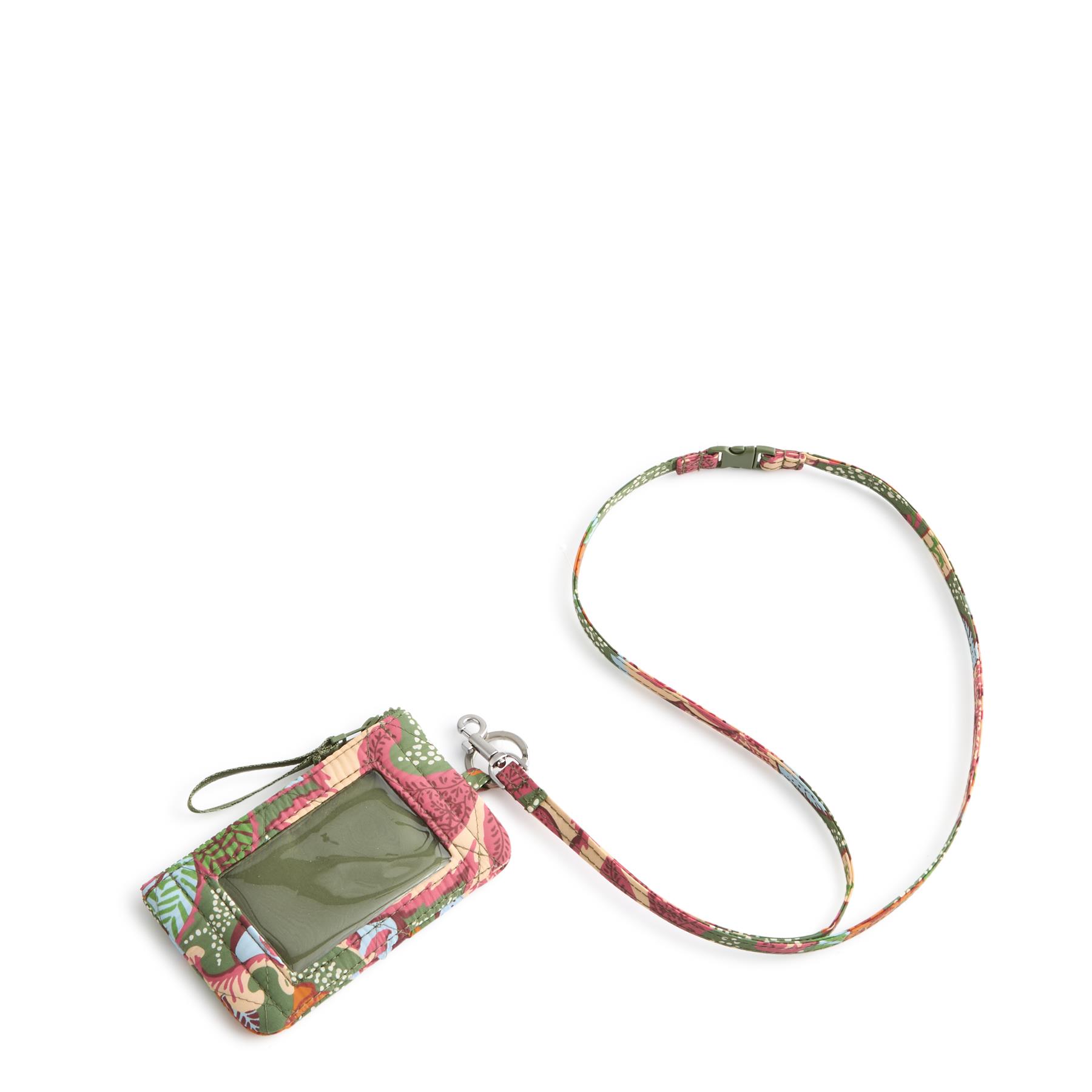 Zip ID Pouch W/Breakaway Lanyard -Leaf Me Not Paisley-Featherweight