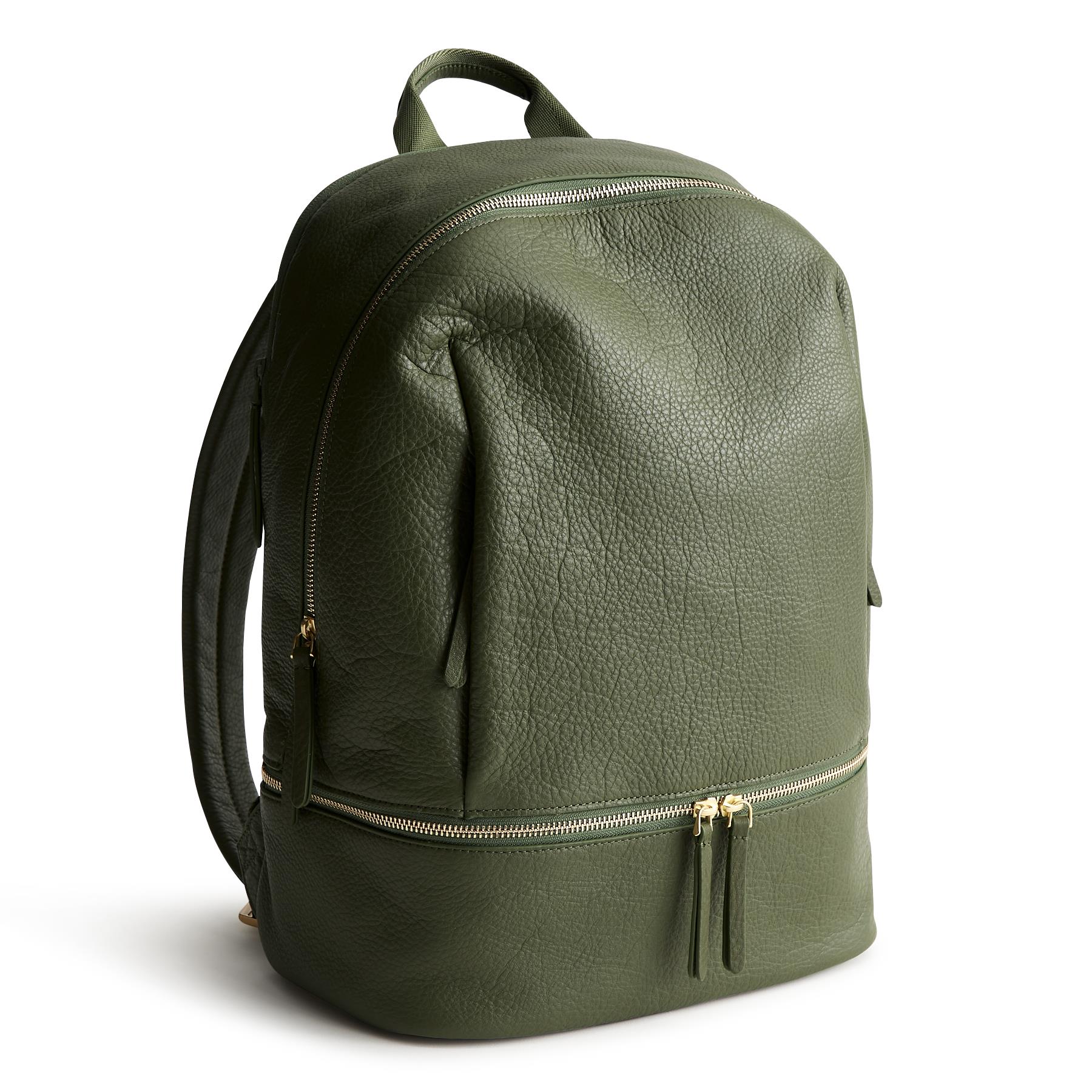 Chancery Backpack-Bronze Green-Leather