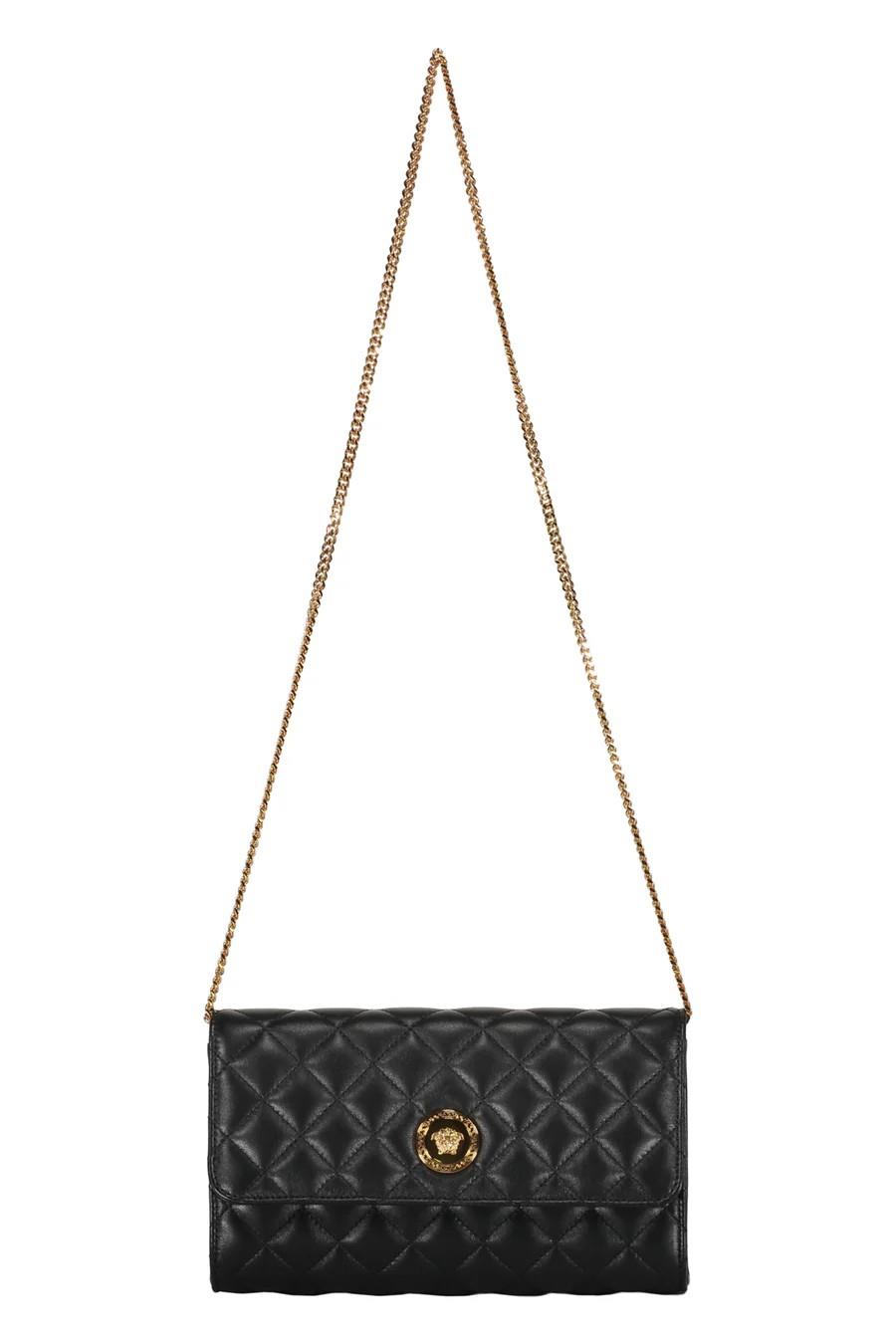 Quilted Lamb Clutch With Chain Strap
