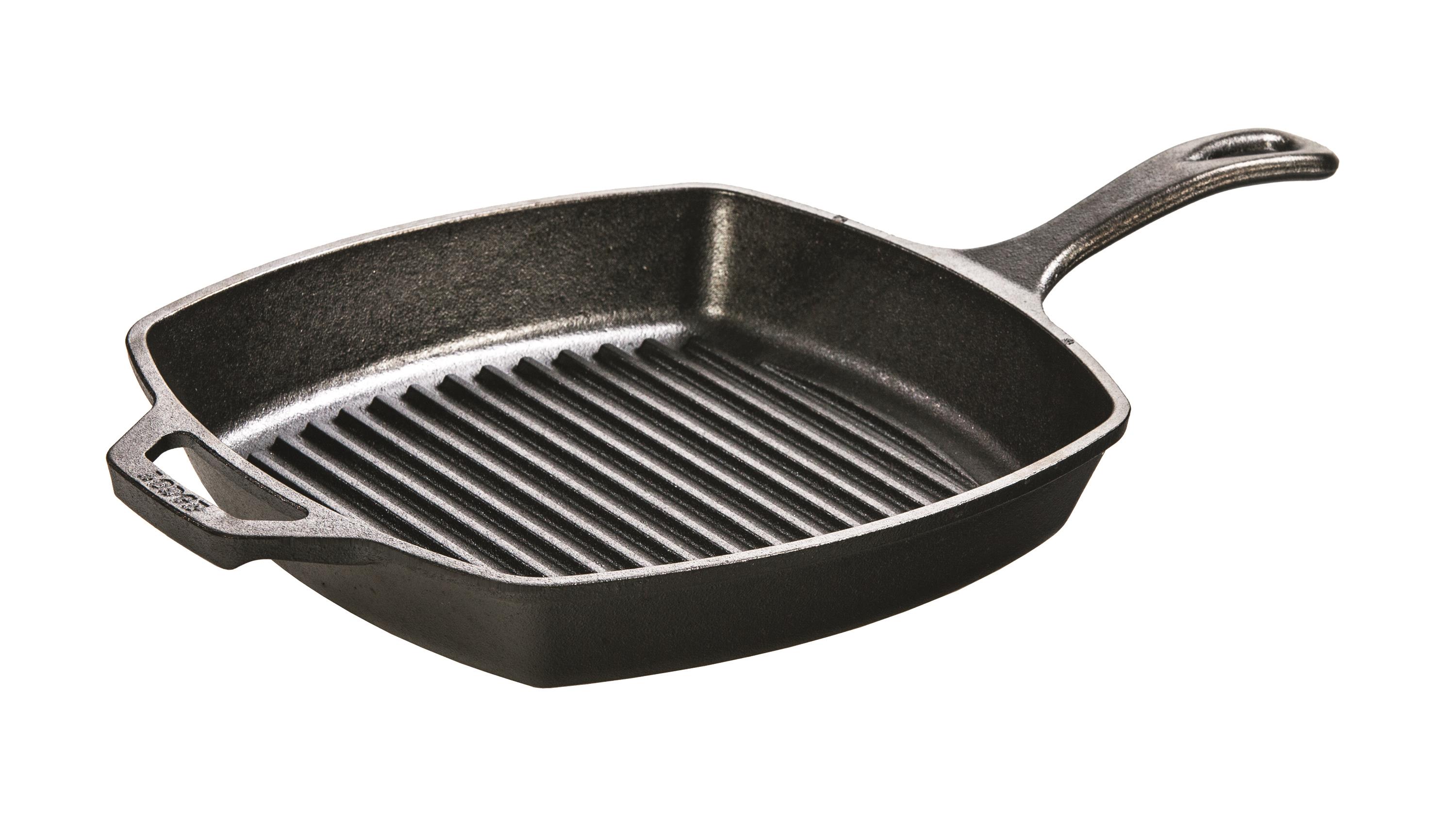 Lodge - 10.5-Inch Square Cast Iron Grill Pan