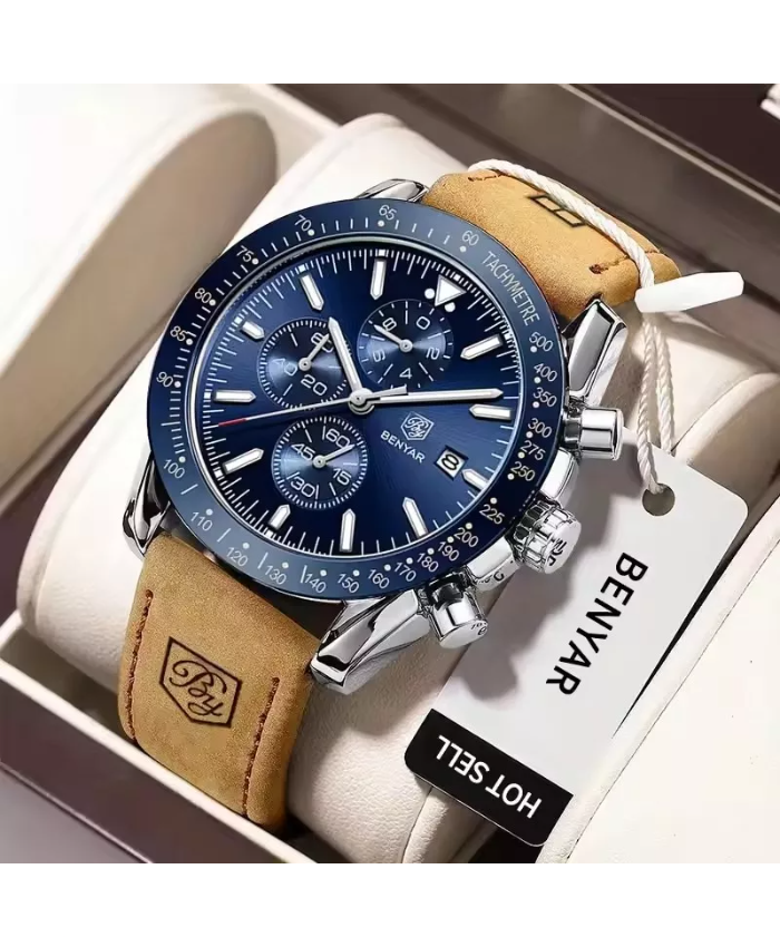 Men’s Multifunctional Waterproof Sport Chronograph Watch