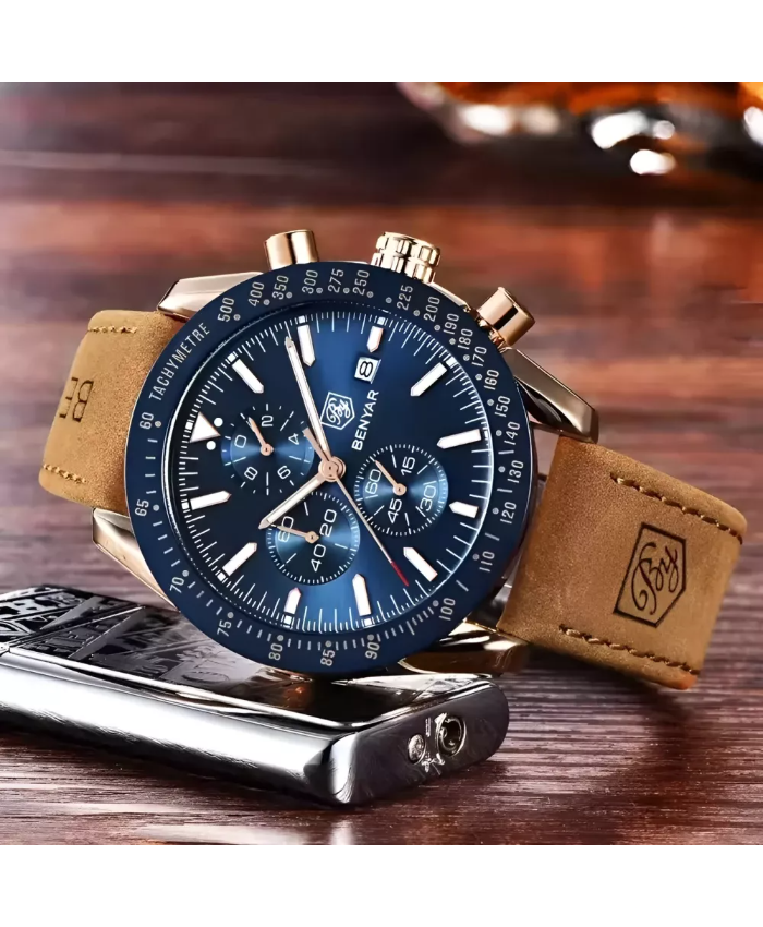 Men’s Multifunctional Waterproof Sport Chronograph Watch