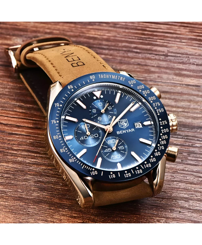 Men’s Multifunctional Waterproof Sport Chronograph Watch