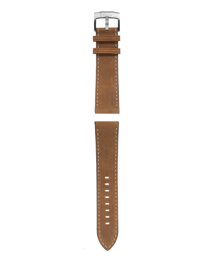 Brown Calf Leather Strap - 22 mm