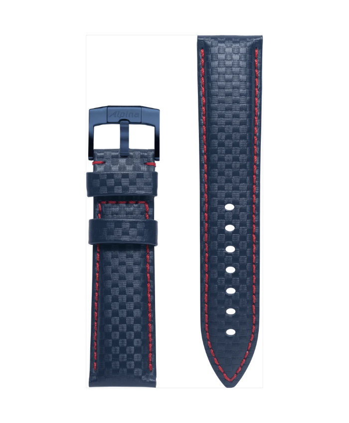 Blue Calf Leather Strap - 22 mm