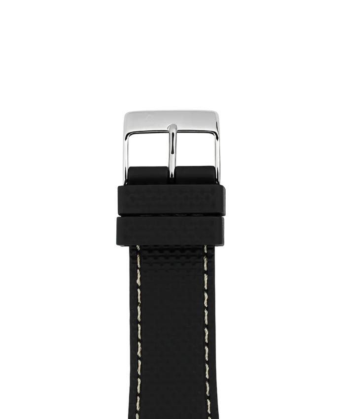Black Silicon Strap - 21 mm