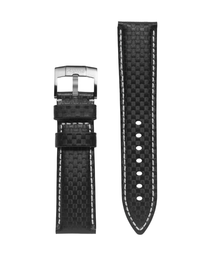 Black Calf Leather Strap - 22 mm