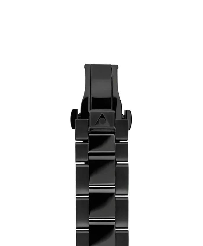 Black Stainless Steel Strap - 22 mm