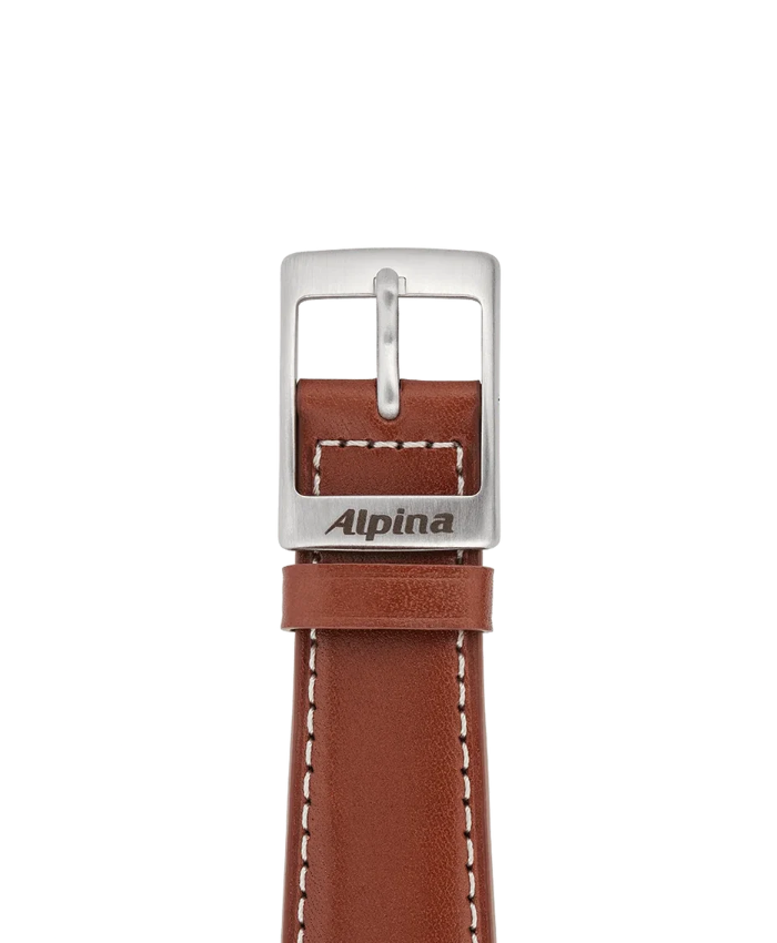 Brown calf leather strap - 23 mm