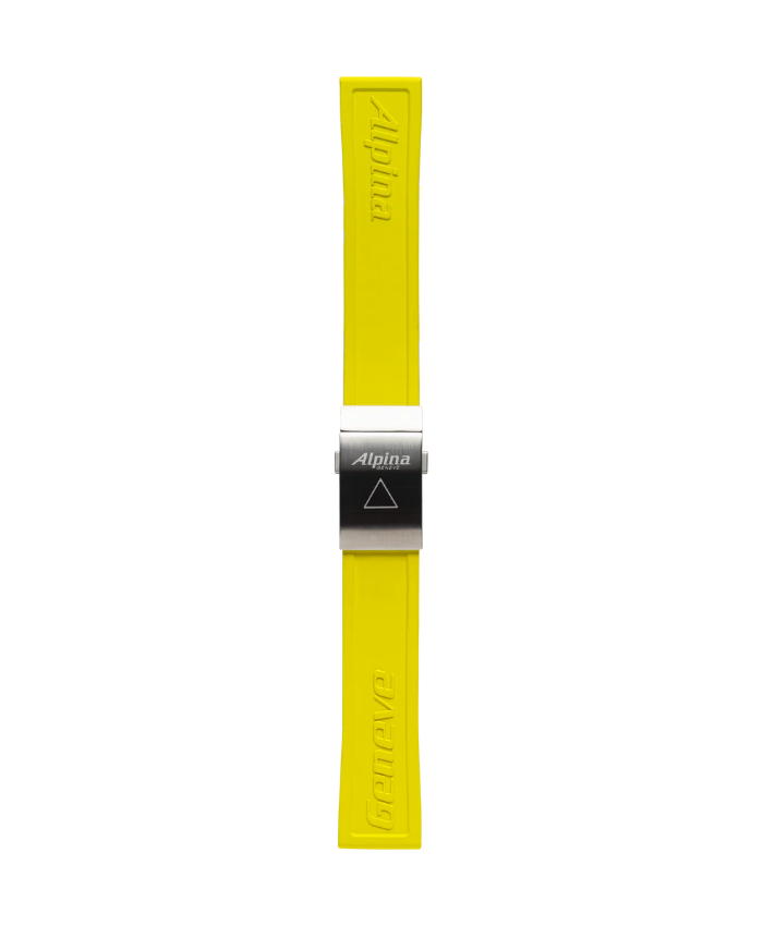 Yellow Silicon Strap - 22 Mm