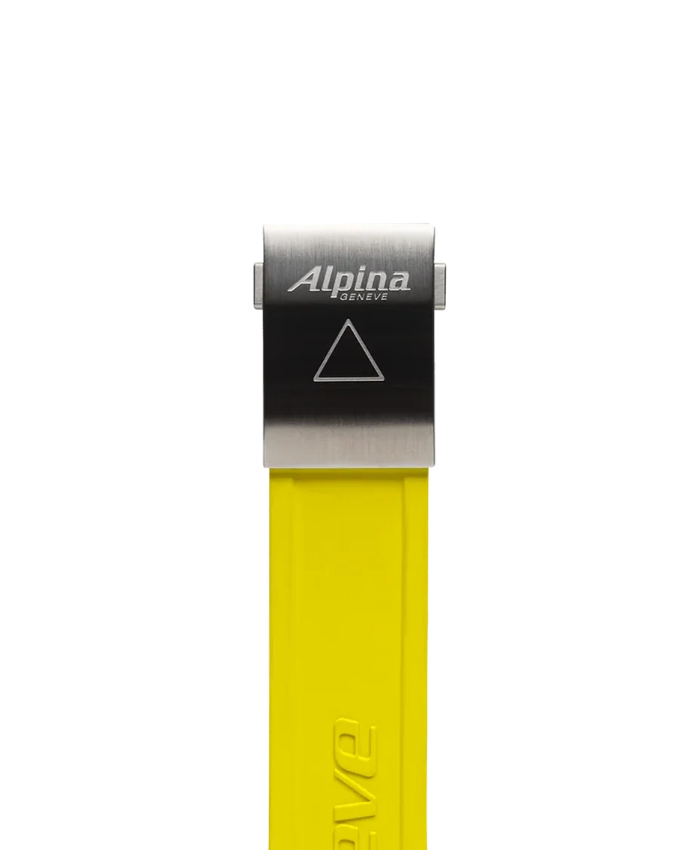 Yellow Silicon Strap - 22 Mm