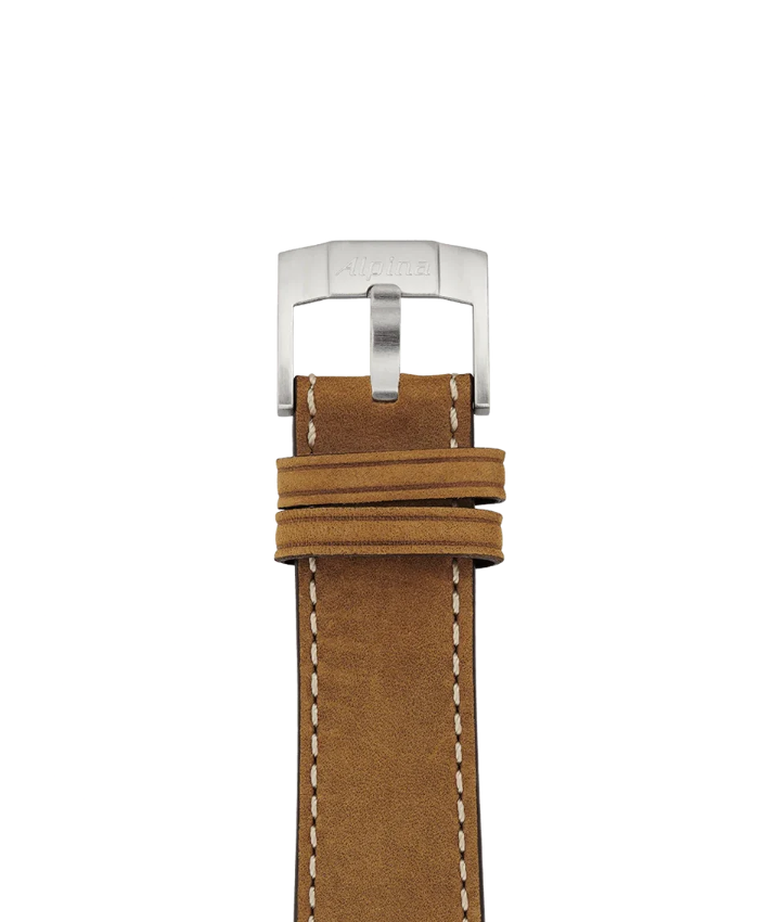 Brown Calf Leather Strap - 21 Mm