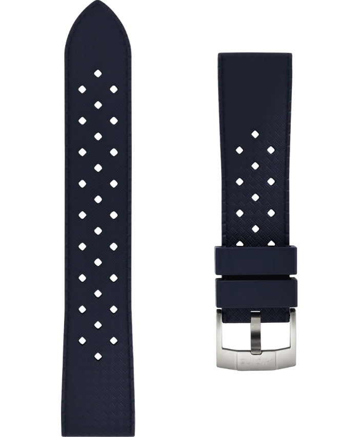 Blue silicon strap - 22 mm