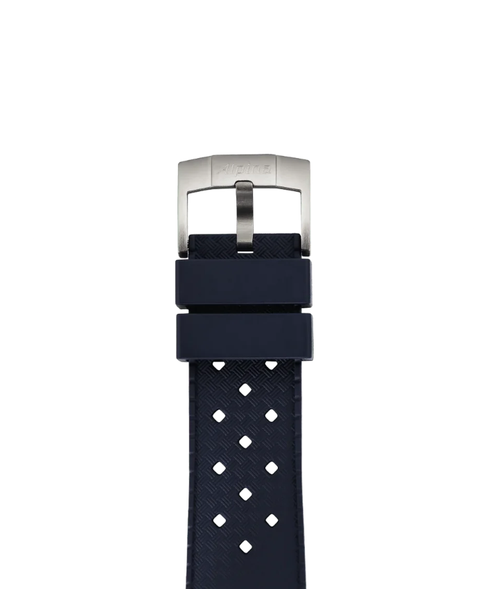 Blue Silicon Strap - 22 Mm
