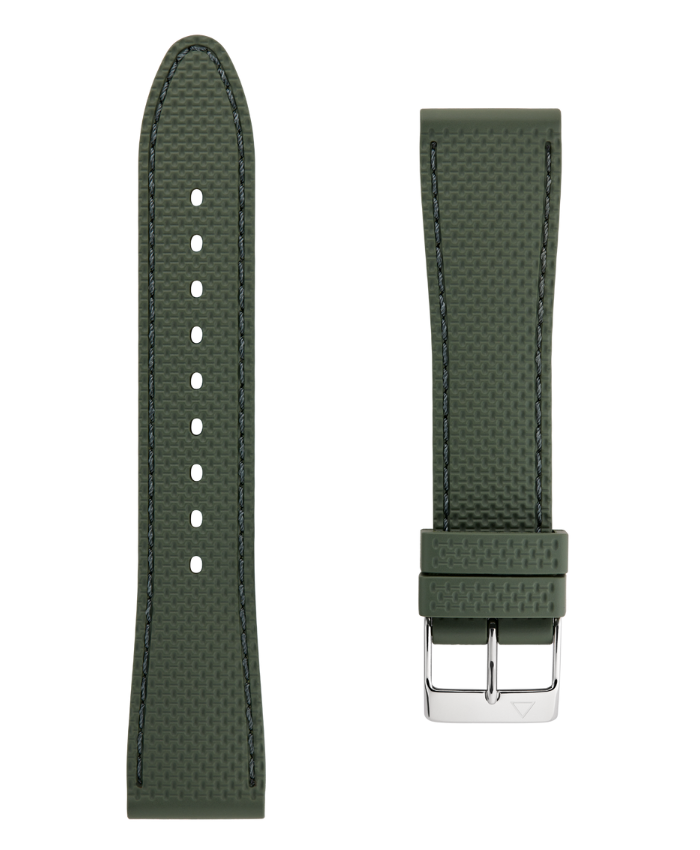 Green Rubber Strap - 21 mm