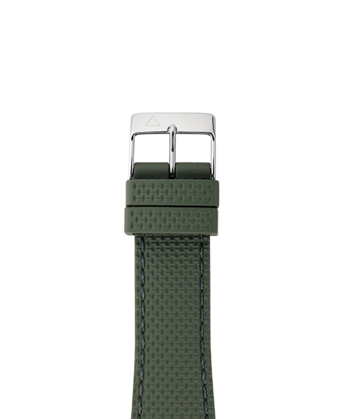 Green Rubber Strap - 21 Mm