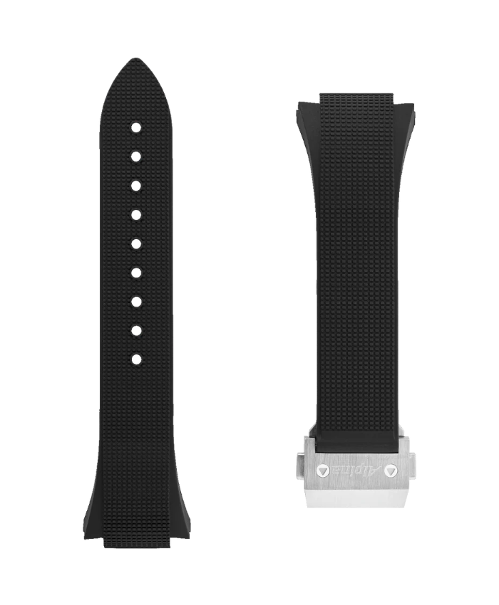 Black Rubber Strap - 21 Mm
