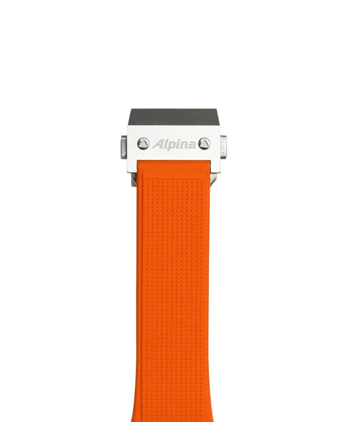 Orange Rubber Strap - 21 mm