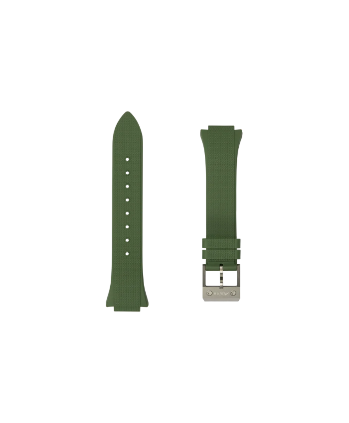 Khaki Rubber Strap - 22 mm