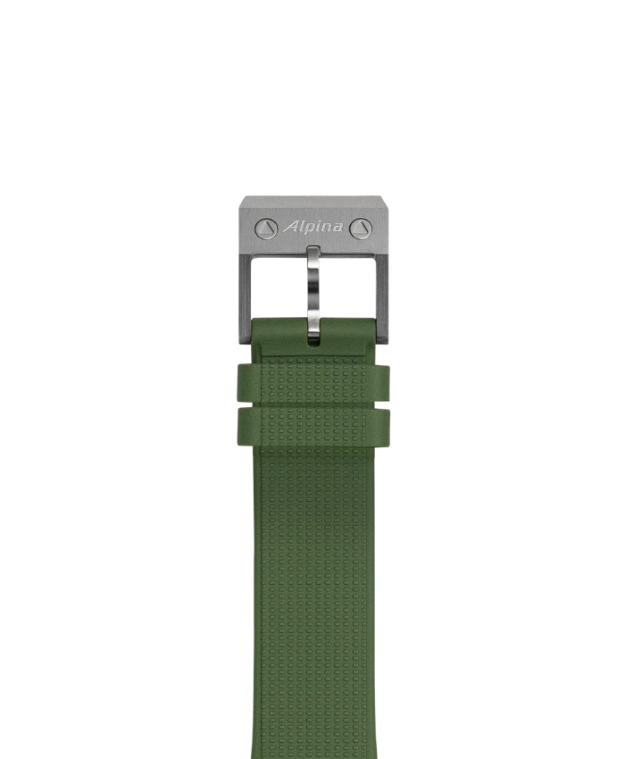 Khaki Rubber Strap - 22 Mm