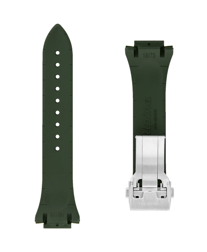 Green Rubber Strap - 21 mm